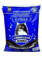 Наполнитель комкующийся для лотка Супер 20кг
