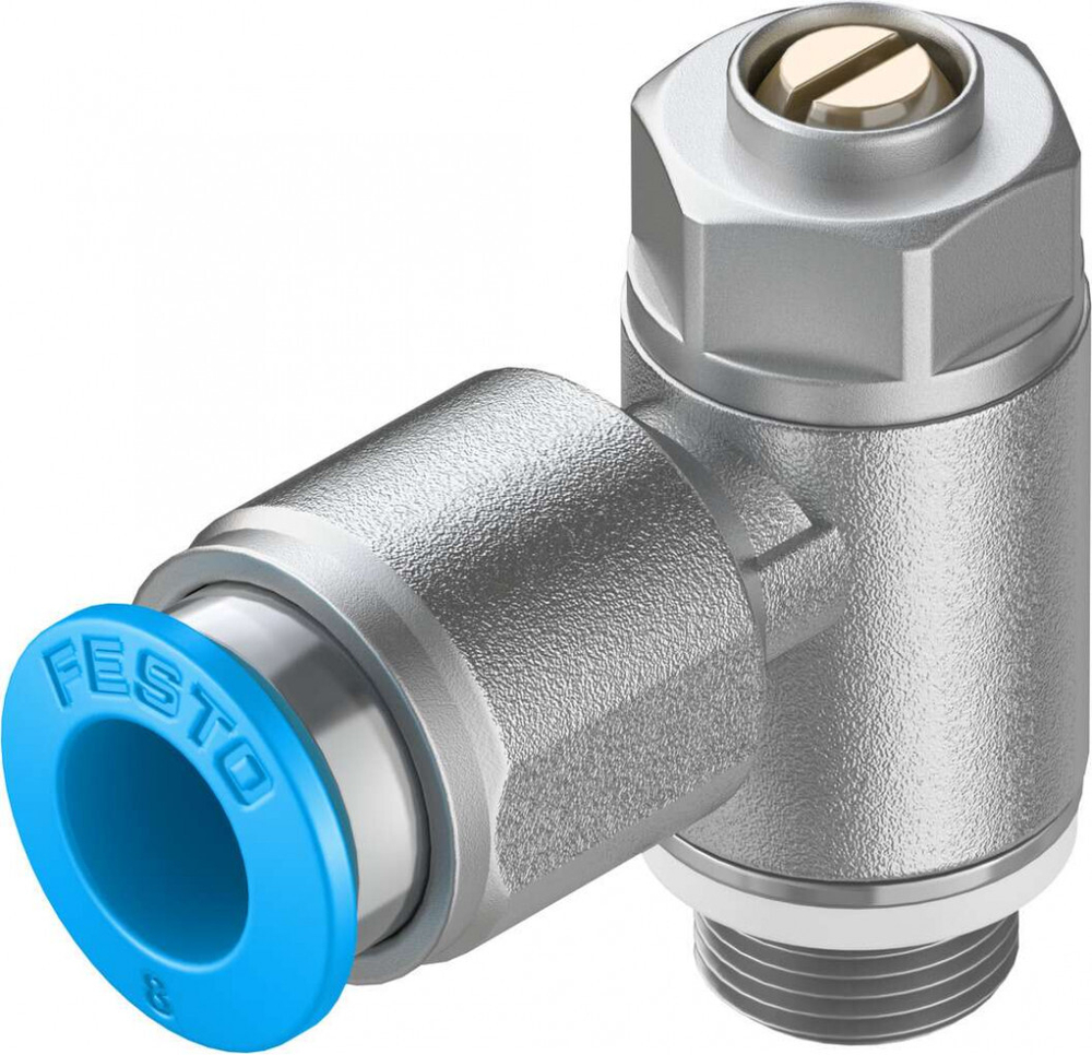 Дроссель с обратным клапаном Festo GRLA-1/8-QS-8-D