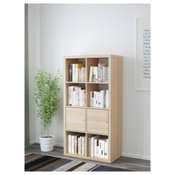 IKEA KALLAX  (ИКЕА КАЛЛАКС)  -  Вставка с дверцей, имитация беленого крашеного дуба, 33x33 см