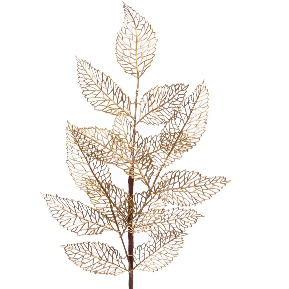 Ветка декоративная «Осенняя пора» 85 см, Золото