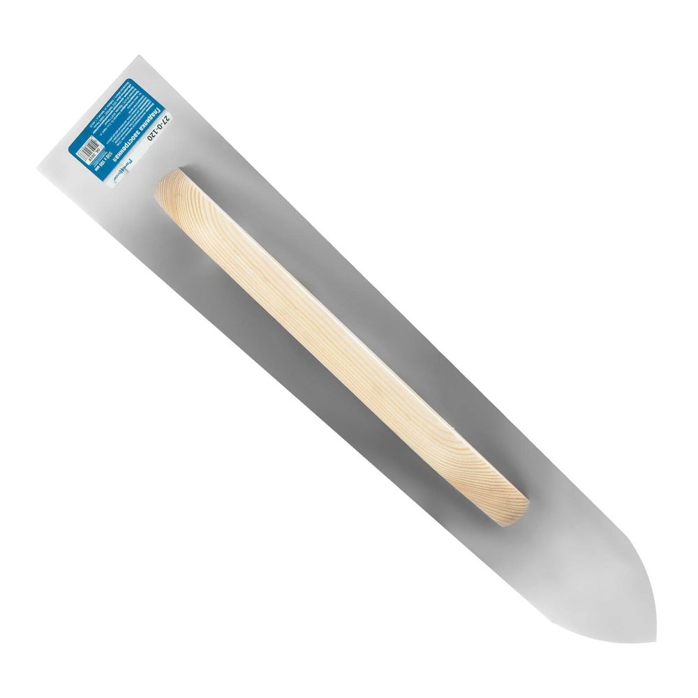 Гладилка заостренная высокоуглеродистая сталь, рукоятка из бука, 500х100мм, (шт.)