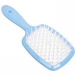Расческа массажная «Magic Style», прямоугольная, цвет голубой, 20*8,3см
