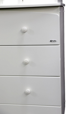 Детский пеленальный комод Tutis Cloud VD33-0412101 белый