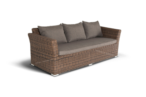 Капучино диван трехместный коричневый