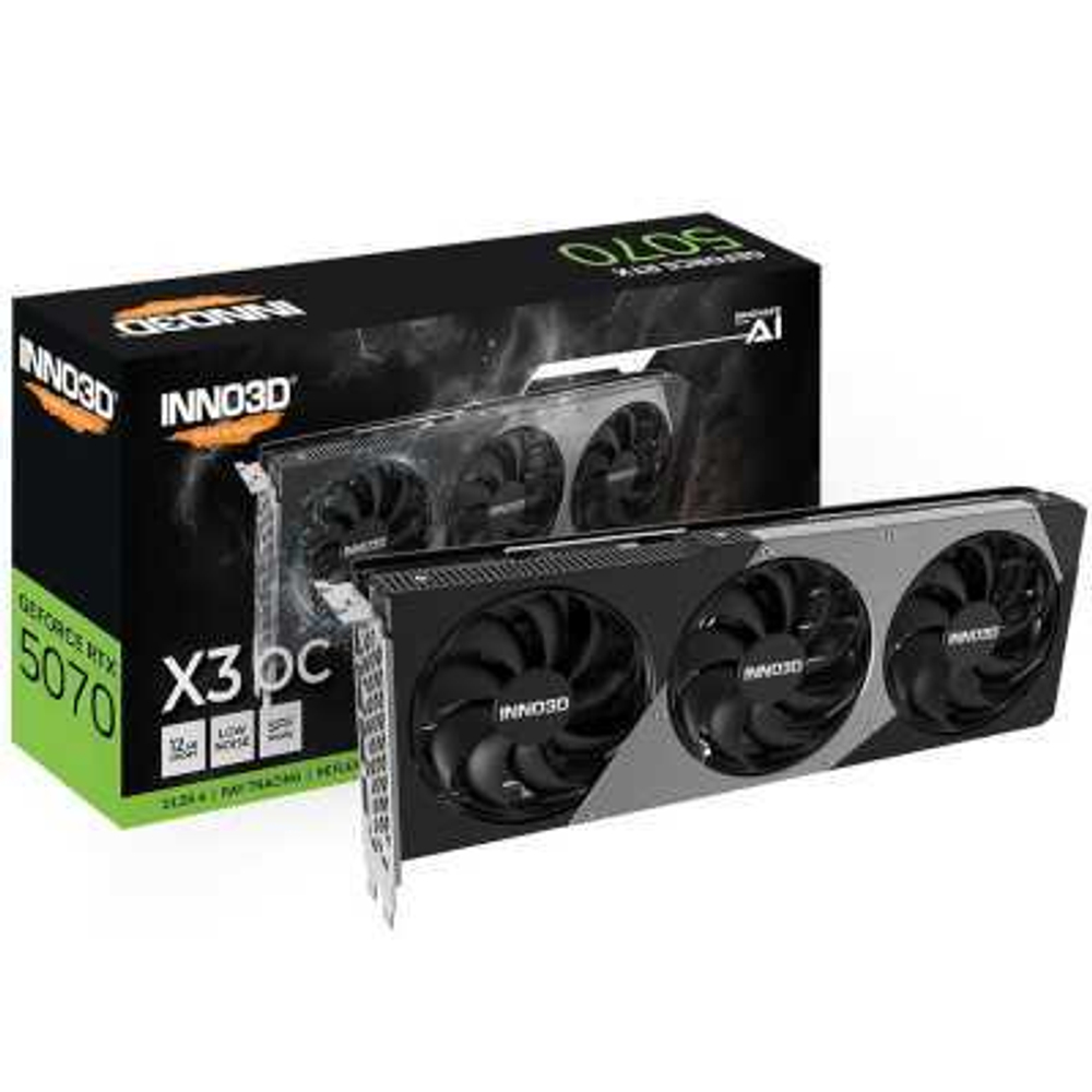Видеокарта Inno3D nVidia GeForce RTX 5070 X3 OC 12Gb N50703-12D7X-195064L