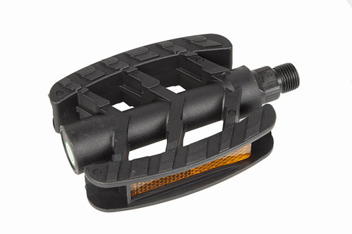 Педали MX-P857, ось 9/16" со светоотражателями, полипропиленовые чёрные