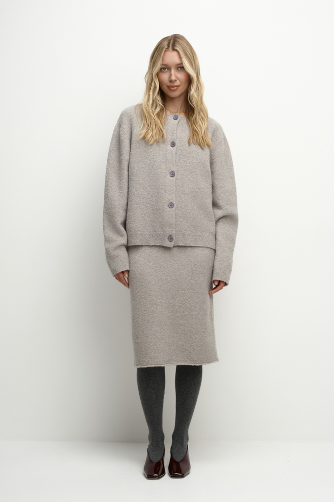 Юбка трикотажная из шерсти