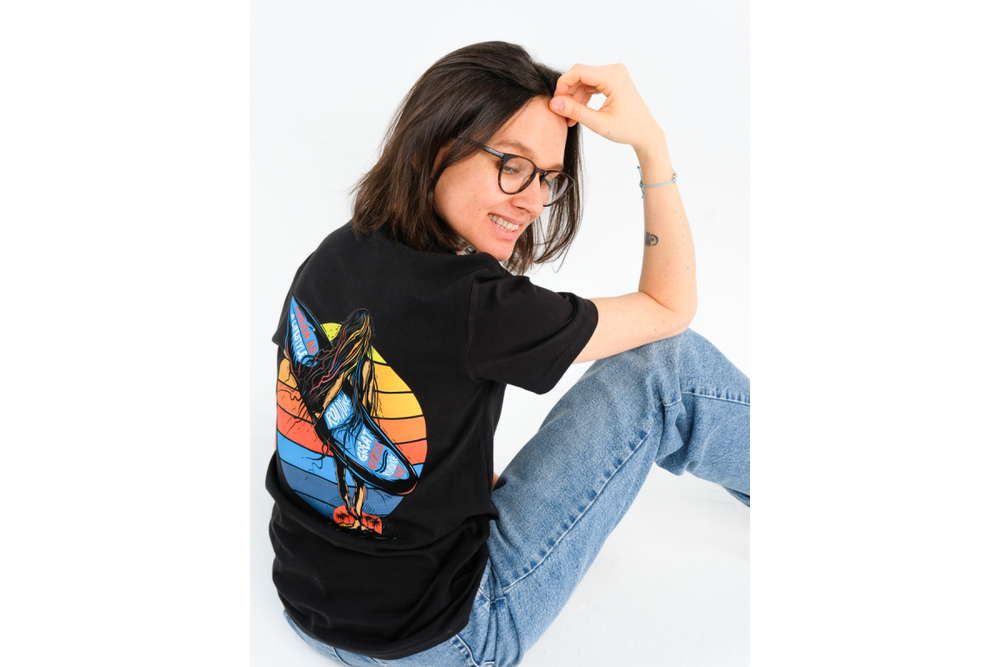 Футболка RoadLike Surf Side XL, черная