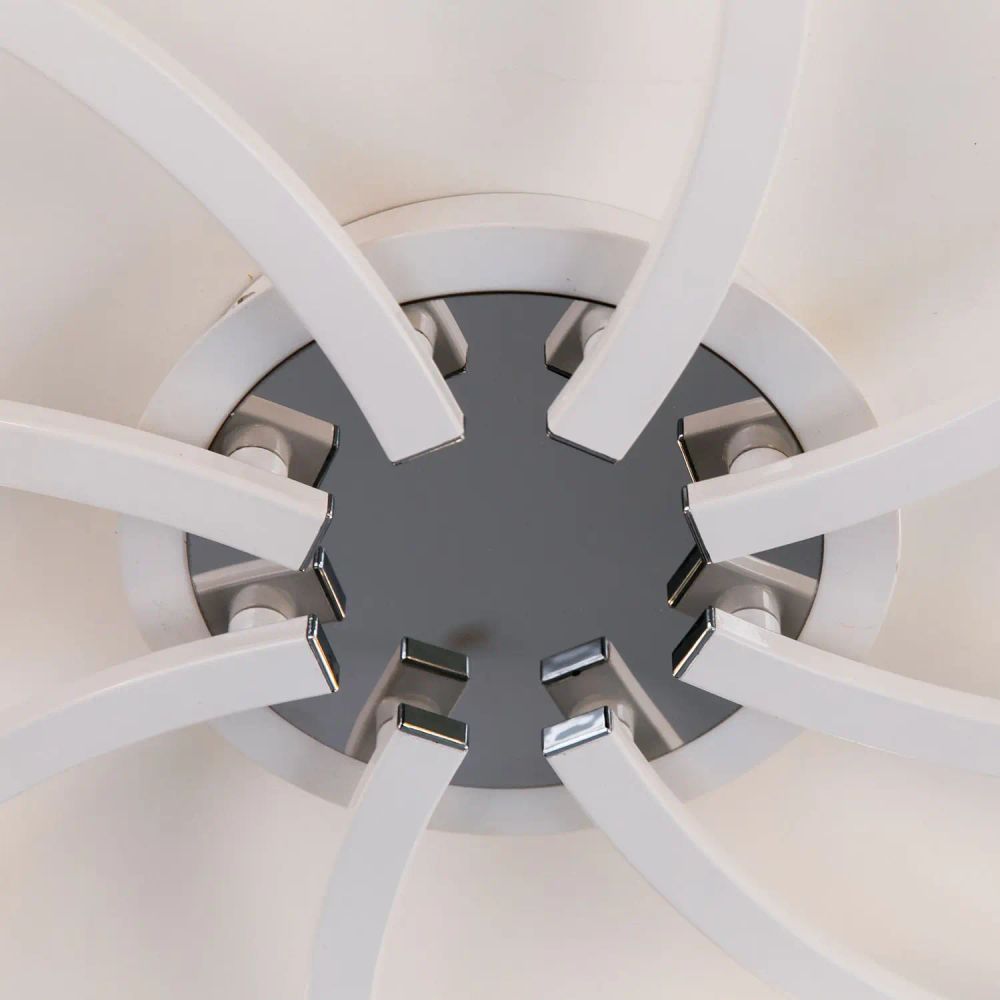 Citilux Кристи CL152180 Люстра потолочная Белая Хром