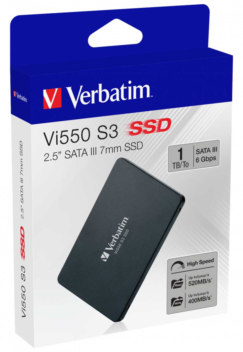 Внутренний SSD-накопитель Verbatim Vi550 S3 1ТБ 2,5'' SATA III