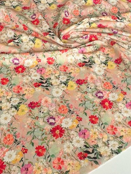 БЕЛО-МАЛИНОВЫЙ БУКЕТ - 100% ХЛОПОК 2