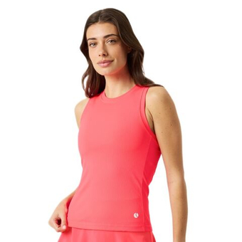 Женский топ теннисный Björn Borg Ace Pocket Ribbed - diva pink