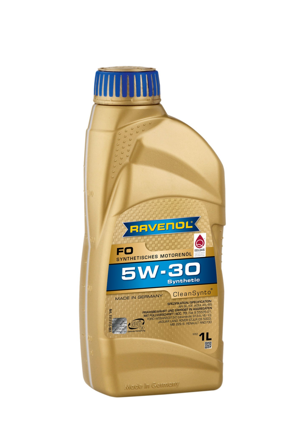 Моторное масло Ravenol FO 5W-30, синтетическое, 1 л