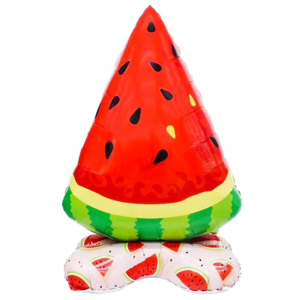 Шар Фольгированный Арбуз долька на подставке (Красный)