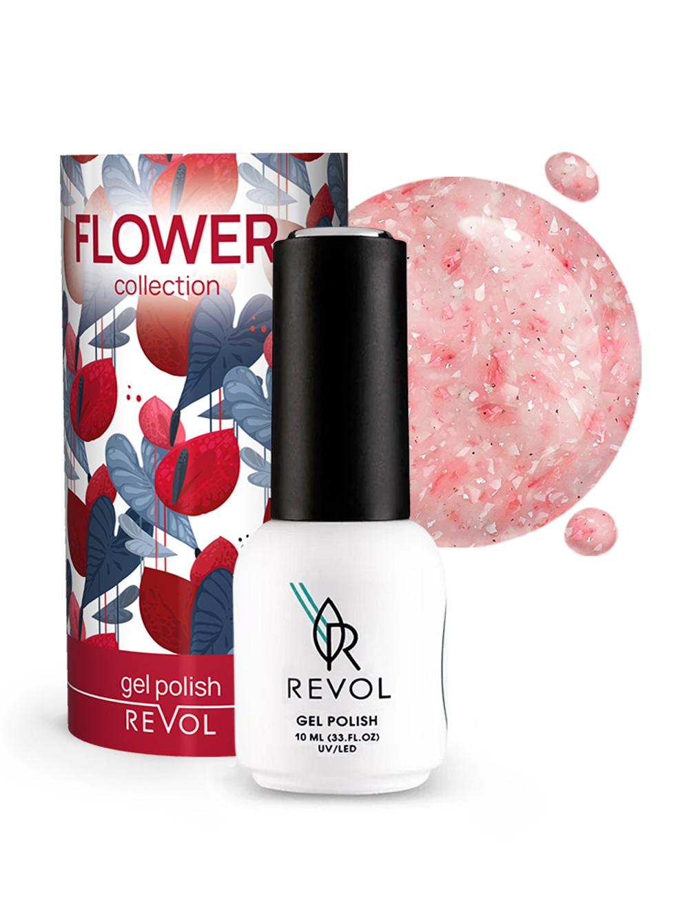 REVOL Гель-лак "Flower" № 03 Anthurium, 10мл