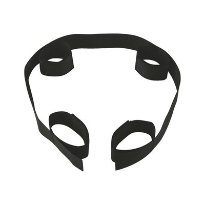 Черный фиксатор на щиколотки и запястья (Цвет: черный)