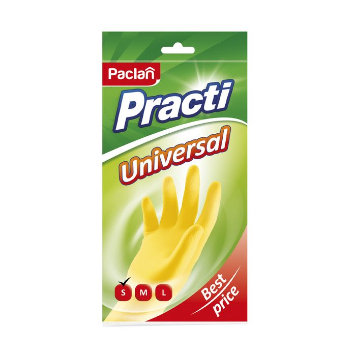 Перчатки Paclan Practi Universal резиновые, размер S