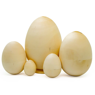 Яйцо 150*d100мм разборное из 5шт, деревянная заготовка