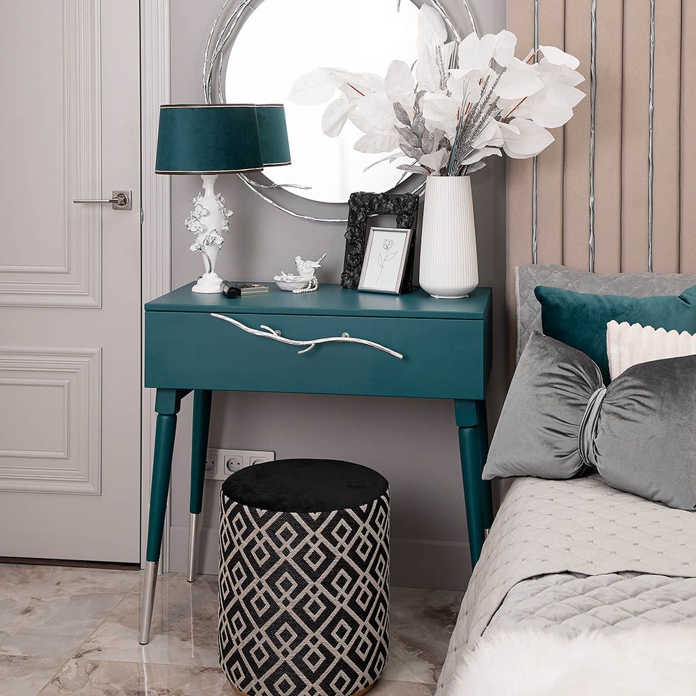 Консоль Арт Колор matte Стайл Сильвер Зеленый бирюзовый матовый