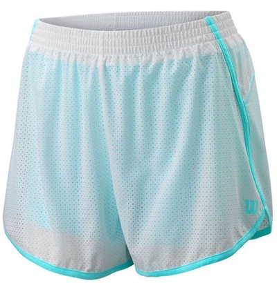 Женские Шорты теннисные Wilson W Competition Woven 3.5 Short - white/island параdise