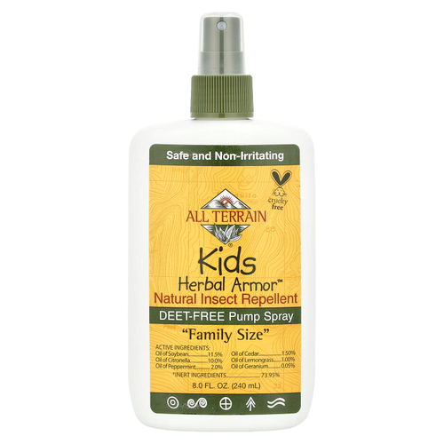All Terrain, Kids Herbal Armor ™, натуральное средство от насекомых, 240 мл (8 жидк. Унций)