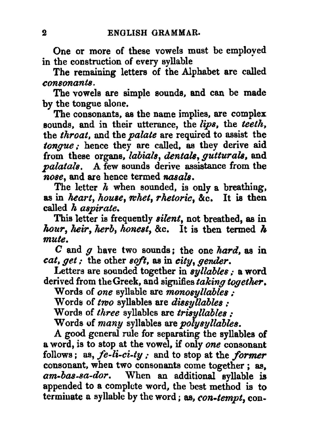 A new and comprehensive grammar of the English language | George King