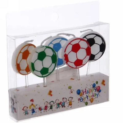 Свечи для торта «Мячики» (набор 5 шт) 8 см