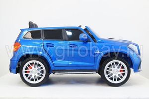 Детский электромобиль River Toys MERCEDES-BENZ GLS63 4WD синий фото №10