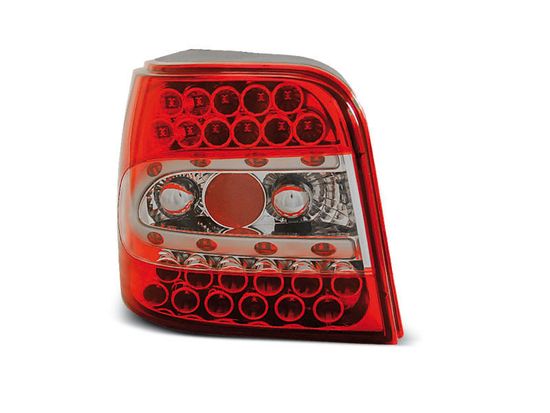 Задние фонари VW Golf 4 red white led