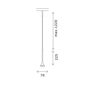 ST688.446.05 Магнитный трековый светильник Черный LED 1*5W 4000K Lm Ra&gt;90  IP20 D70xH225 24V SUPER5