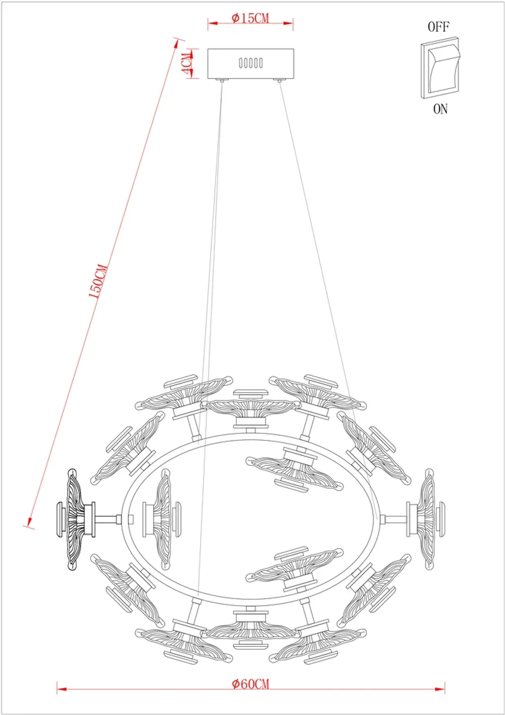 Подвесная люстра Arte Lamp CHERISH