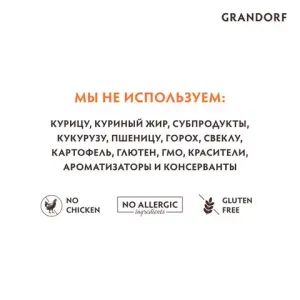 Сухой корм Grandorf DOG Lamb&Turkey MINI для взрослых собак мелких пород, ягнёнок с индейкой