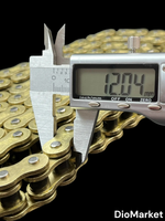 Цепь приводная (525HV-120L) сальниковая усиленная 120 звеньев шаг 525 золотая СN