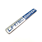 Наклейка Limited edition объемная полиурентан (шильдик Лимитед эдишн, 10х1,5см). Серебро с синим