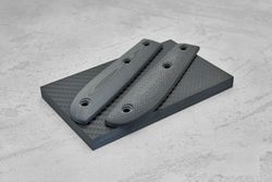 Карбон слоистый, плашка 130х80х8мм