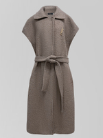 Жилет удлиненный 2939 с люрексом на поясе