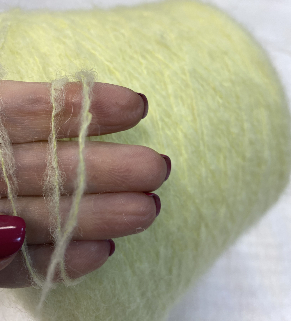 Пряжа на бобине (Италия) 30% альпака 20% мохер 20% шелк 12% меринос 18% п/а 100г-450м 400г