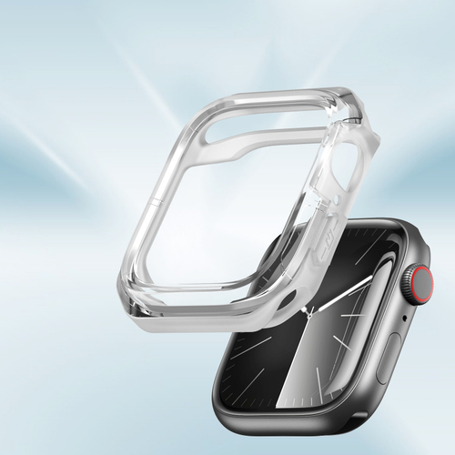 Чехол-бампер прозрачный от Dux Ducis для часов Apple Watch 45мм для моделей 7, 8 и 9, серия Tamo Series Case