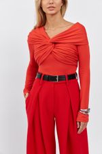 ТОП-БОДИ С УЗЛОМ, КРАСНЫЙ