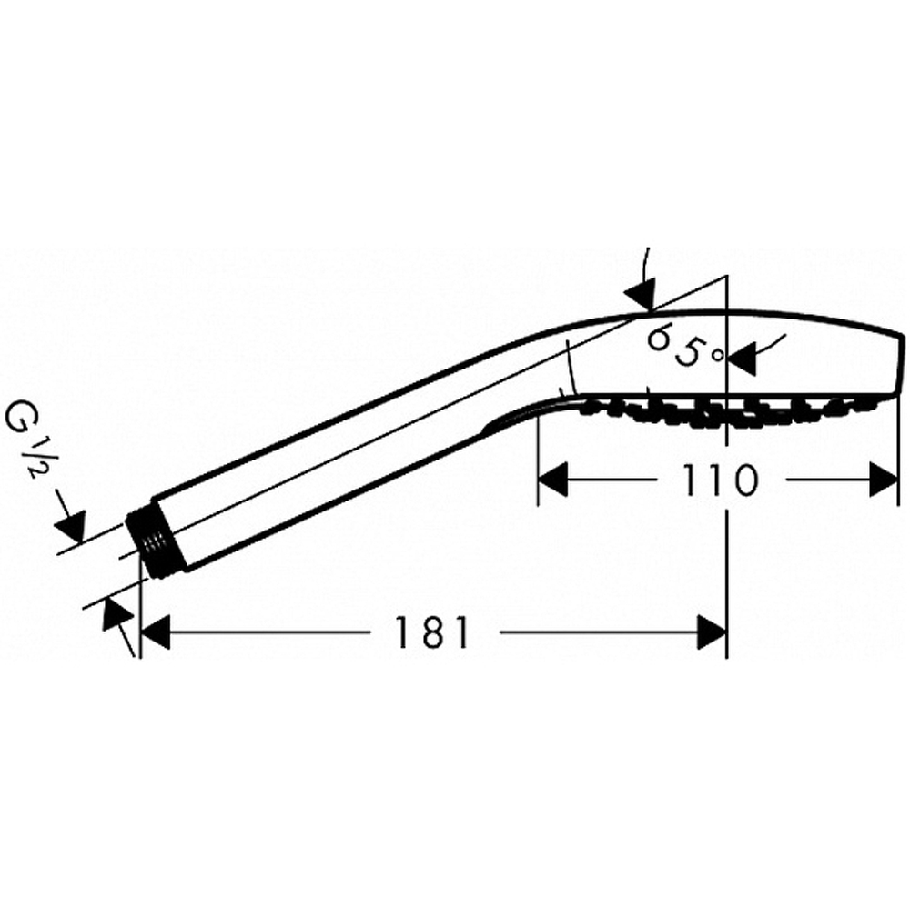 Ручной душ Hansgrohe Croma Select E Черный матовый (26814670)