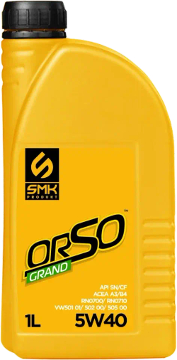 Моторное масло "Orso Grand 5W-40"