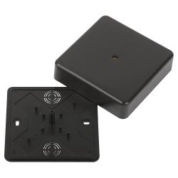 Распаячная коробка ЭРА BS-B-100-100-30 для кабель-канала черная 100х100х30мм IP40