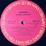 Barbra Streisand ‎– Memories (Япония 1981г.)