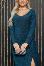 Платье Вау-эффект (бирюзовое) П11976 LT Collection