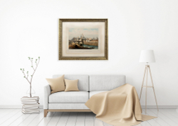 Москва. Общий вид Кремля. Из серии «Виды Москвы и Санкт-Петербурга».  XIX в. Литография