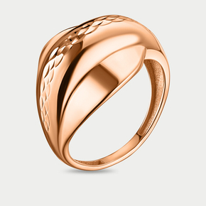 Кольцо женское из розового золота 585 пробы без вставки (арт. 10-10010-0906)