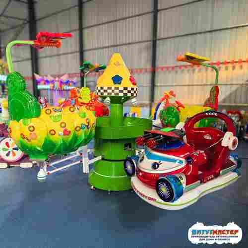 Крусель-аттракцион «Солнечный вираж» 6 кабинок, 6 мест, 0,9×0,8×2,15 м