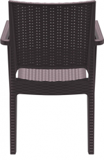 Комплект пластиковой мебели Siesta Contract Miami Ibiza, коричневый