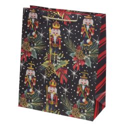 GAEM Пакет подарочный M (бумага 210г/м2, блок 12шт), L26 W12 H32 см, 4в.