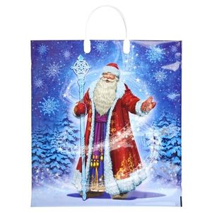 Пакет новогодний пластиковая ручка Россия 40*44 см 100 мкм Владыка морозов  1 шт 100  шт/кор